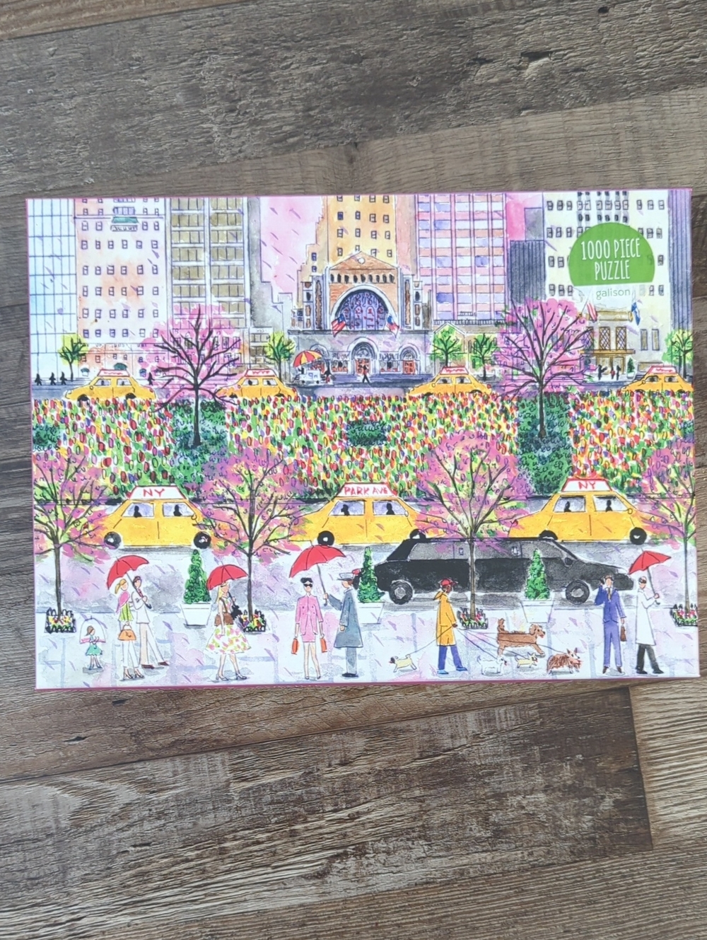 Galison "Spring on Park Avenue" 1000-Piece Jigsaw Puzzle by Michael Storrings